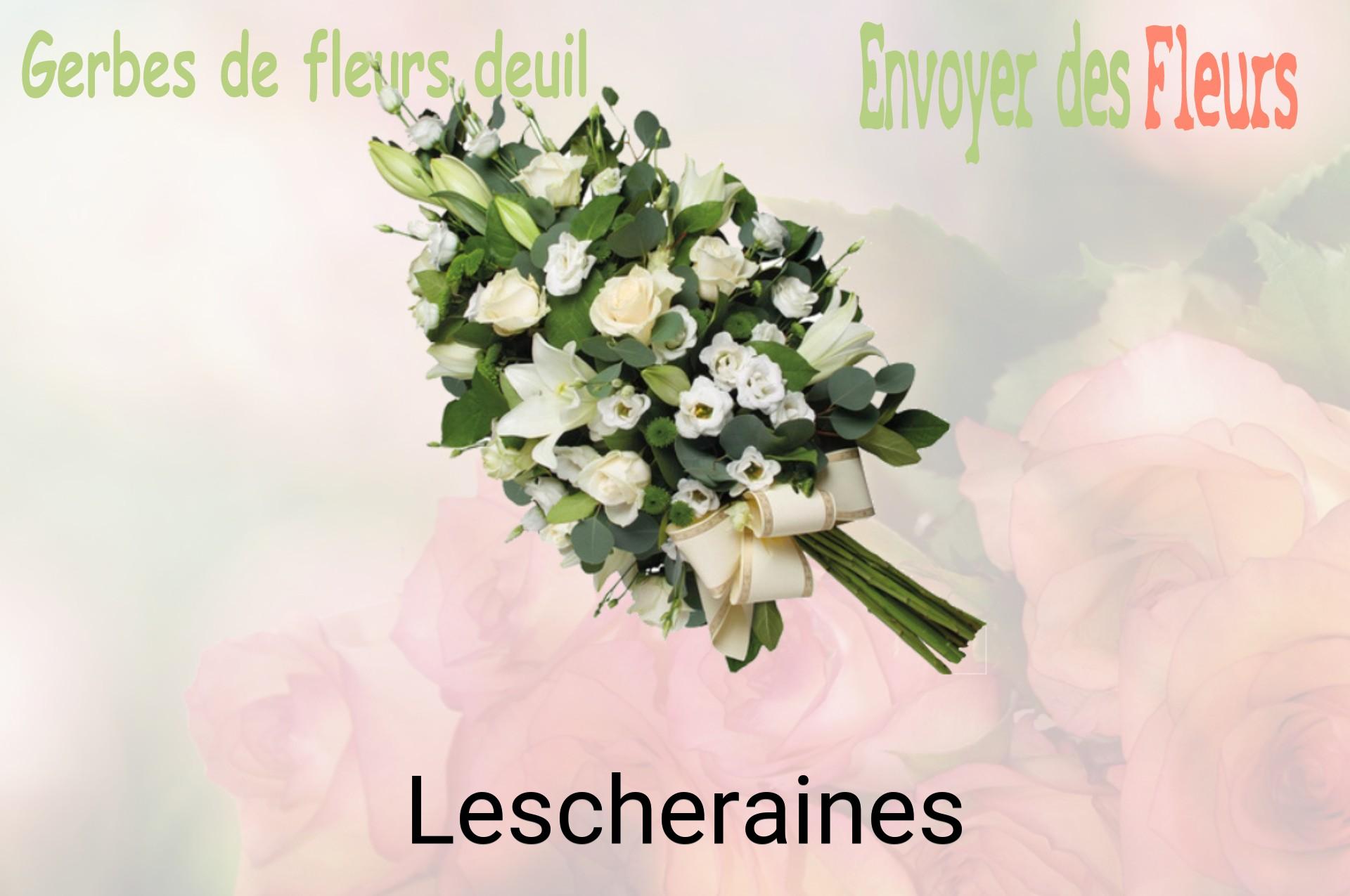 Gerbe de fleurs de deuil livrée à Lescheraines